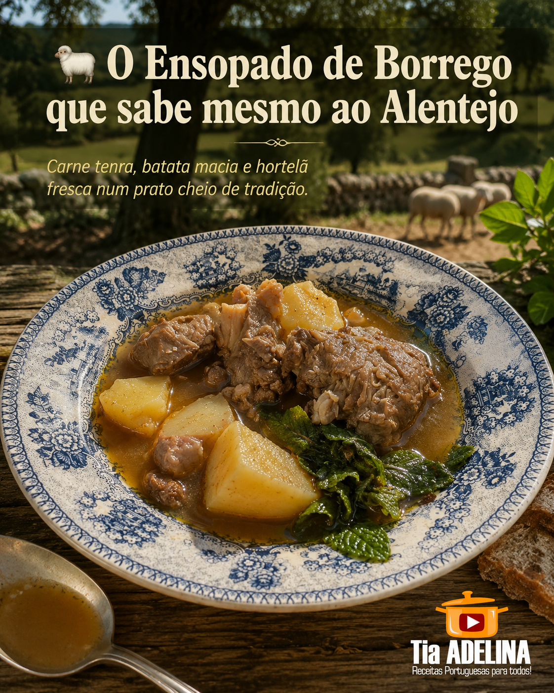 Ensopado de Borrego com Batatinhas Novas e Hortelã – Um Clássico Alentejano