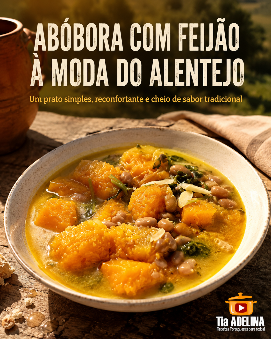 Abóbora com feijão à moda do Alentejo