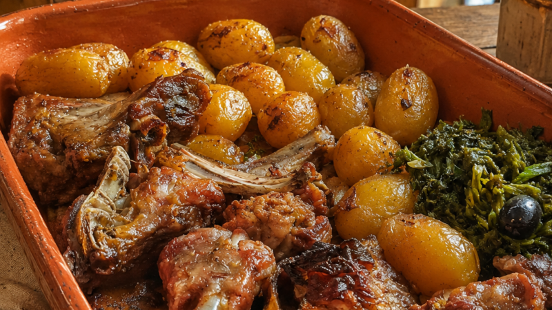 CABRITO ASSADO NO FORNO