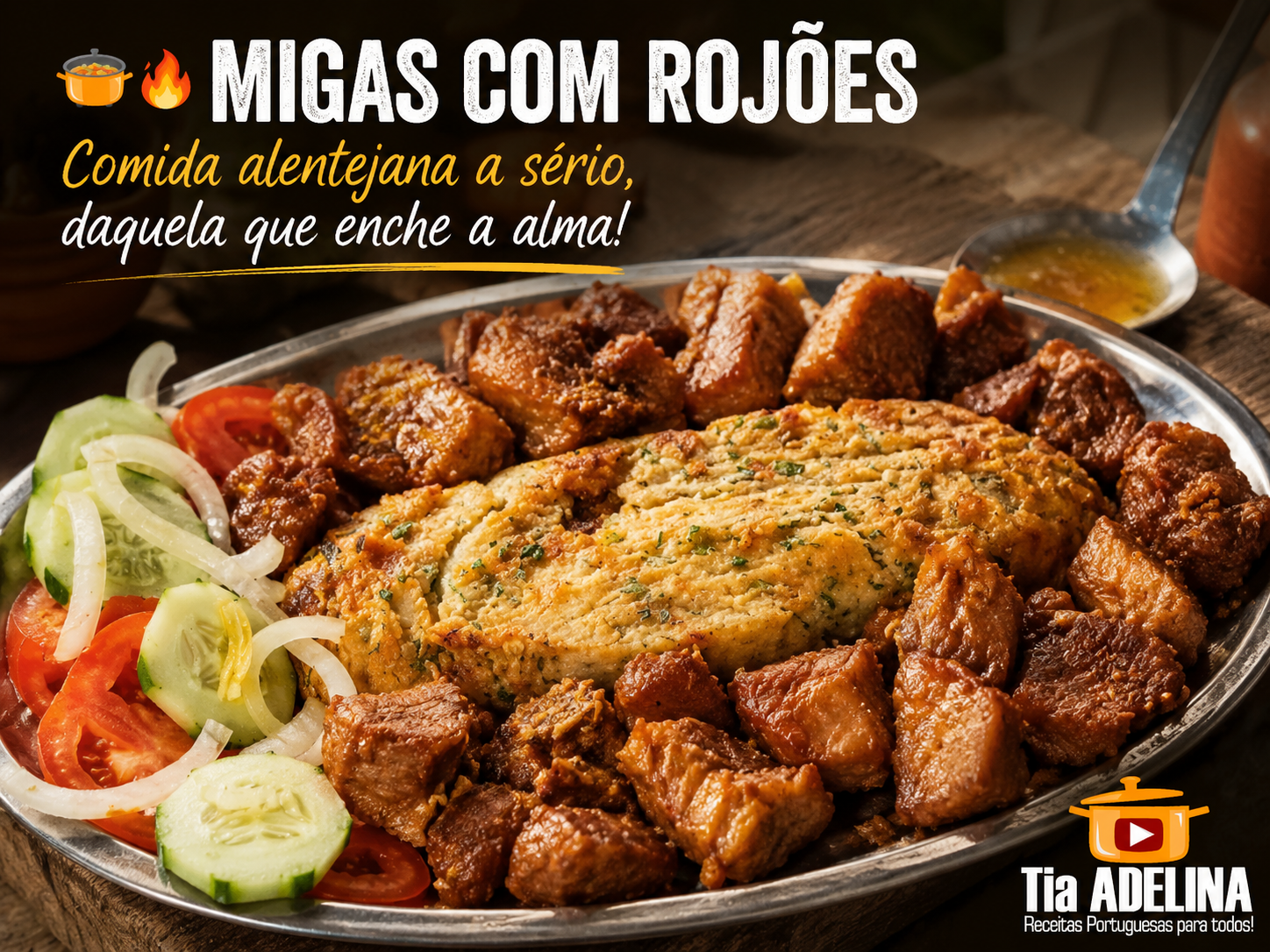 Migas com Rojões