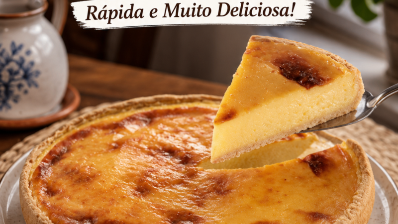 Tarte de Pudim Flan – Rapida e Muito deliciosa!
