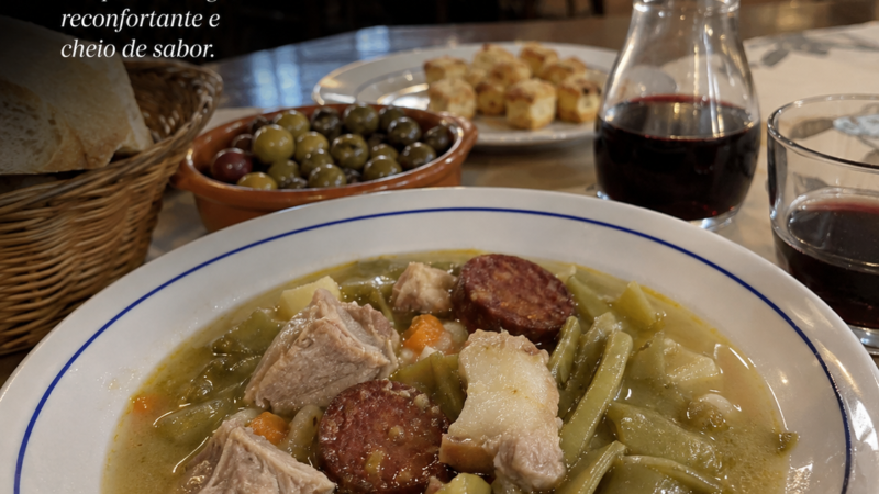 Sopa de Bagens “Emporcalhadas” à Alentejana