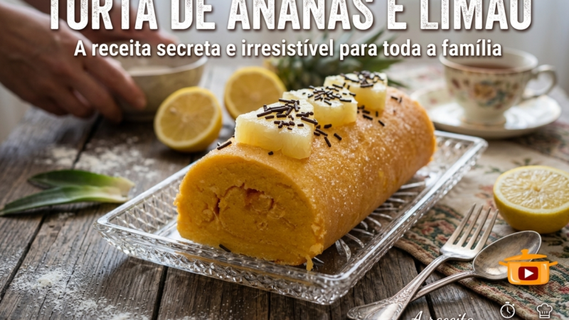 Torta de ananás e limão