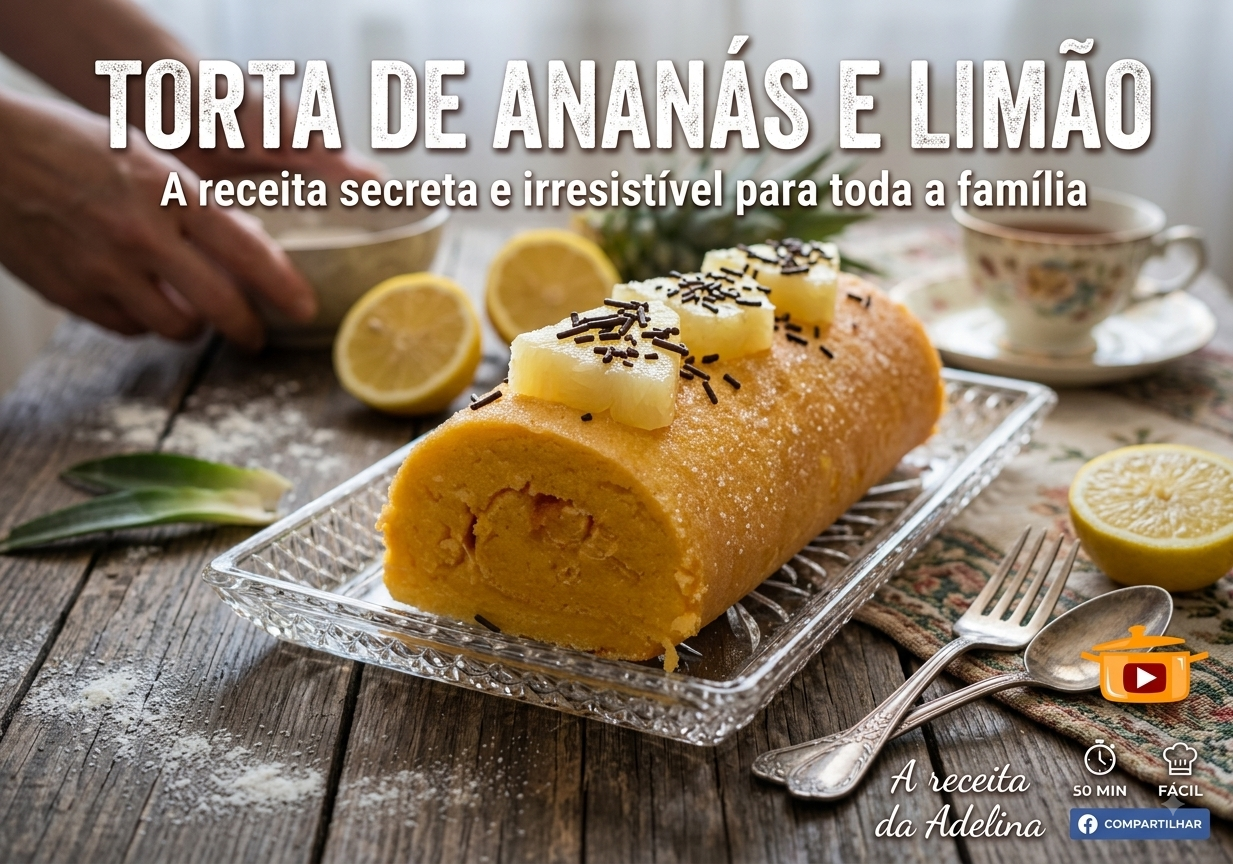 Torta de ananás e limão