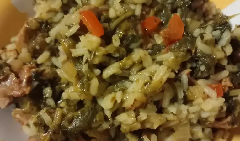 Arroz de Moelas e Espinafres