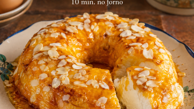 Molotof com Caramelo e Doce de Ovos (10 min. no forno)