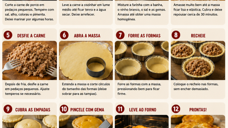 Empadas alentejanas – Passo a passo