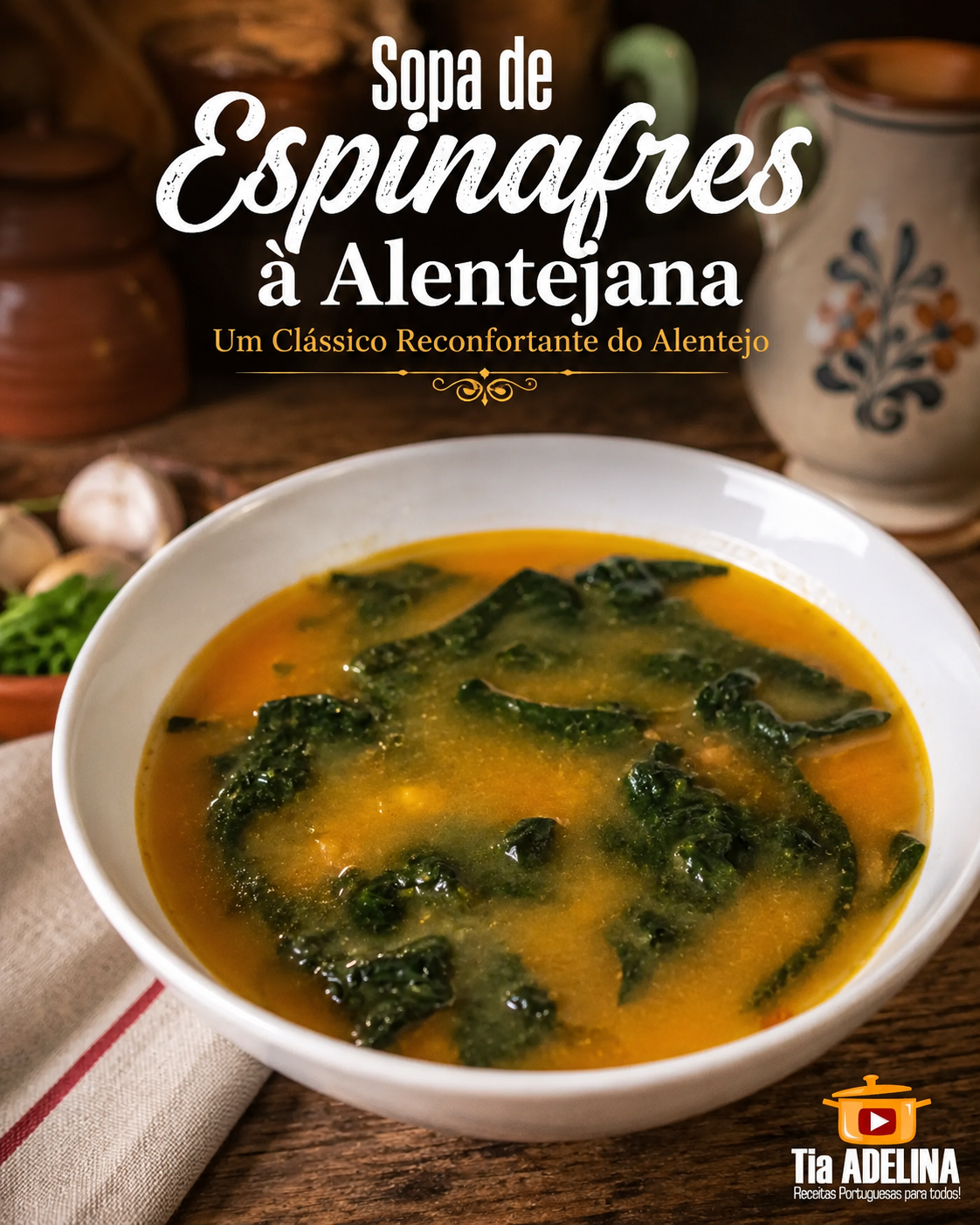 Sopa de Espinafres à Alentejana