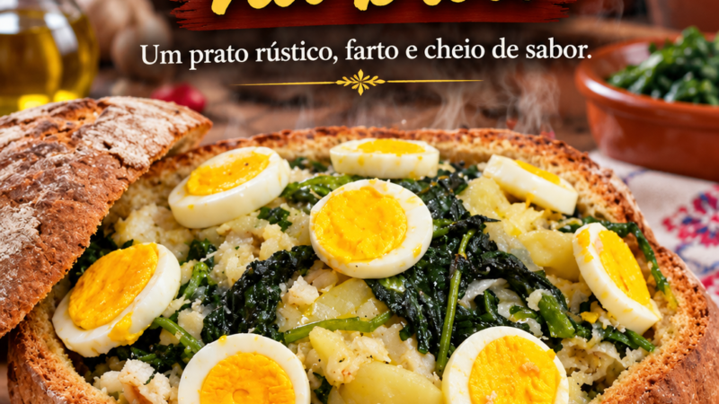 Bacalhau com todos… na broa