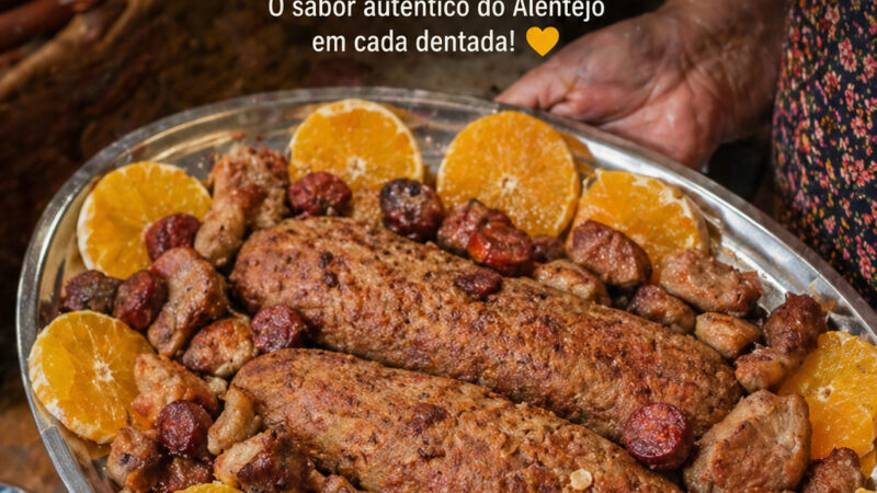 Migas Alentejanas com Rojões, Entrecosto e Linguiça