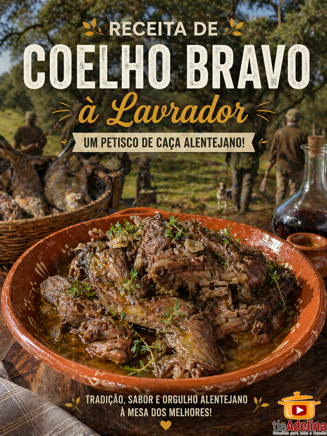Coelho Bravo à Lavrador – Sabor que Faz História!