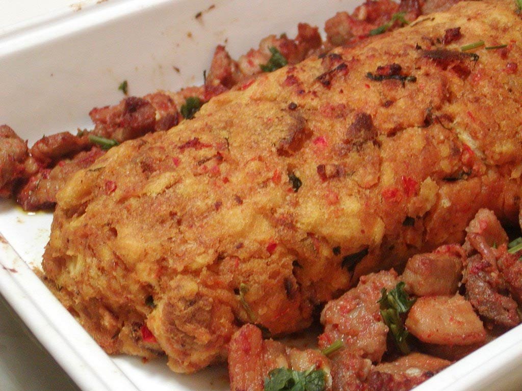 Migas Carne de Porco que são uma delícia