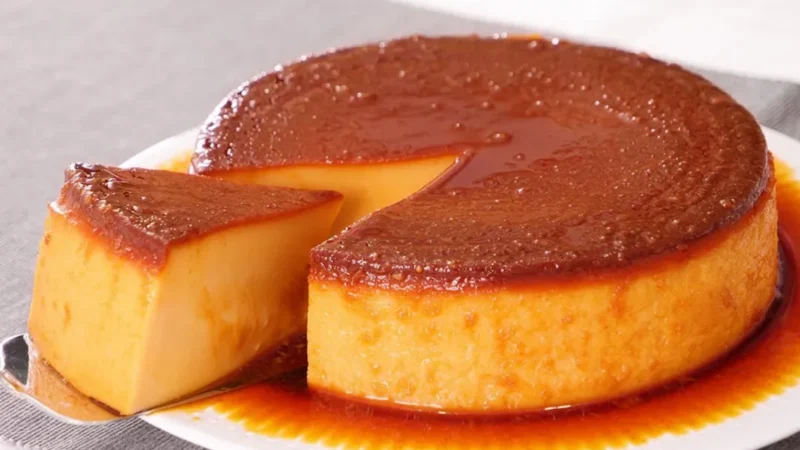 Pudim de pão com laranja