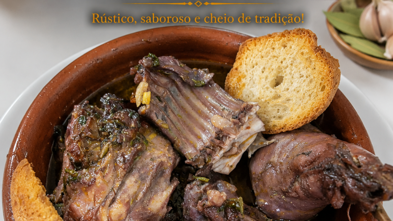 Receita Tradicional de Coelho à Caçador