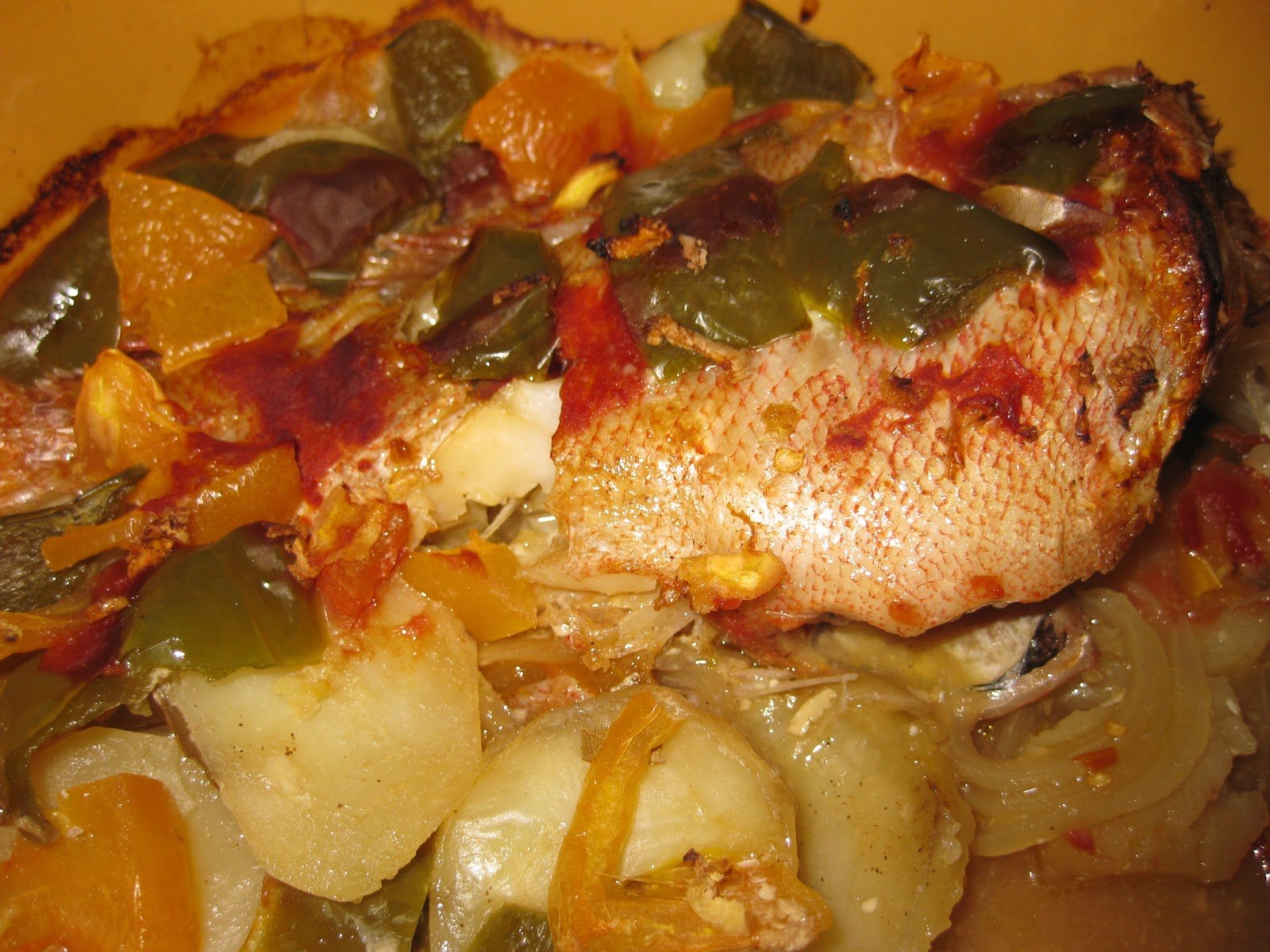 PEIXE VERMELHO no forno com GENGIBRE
