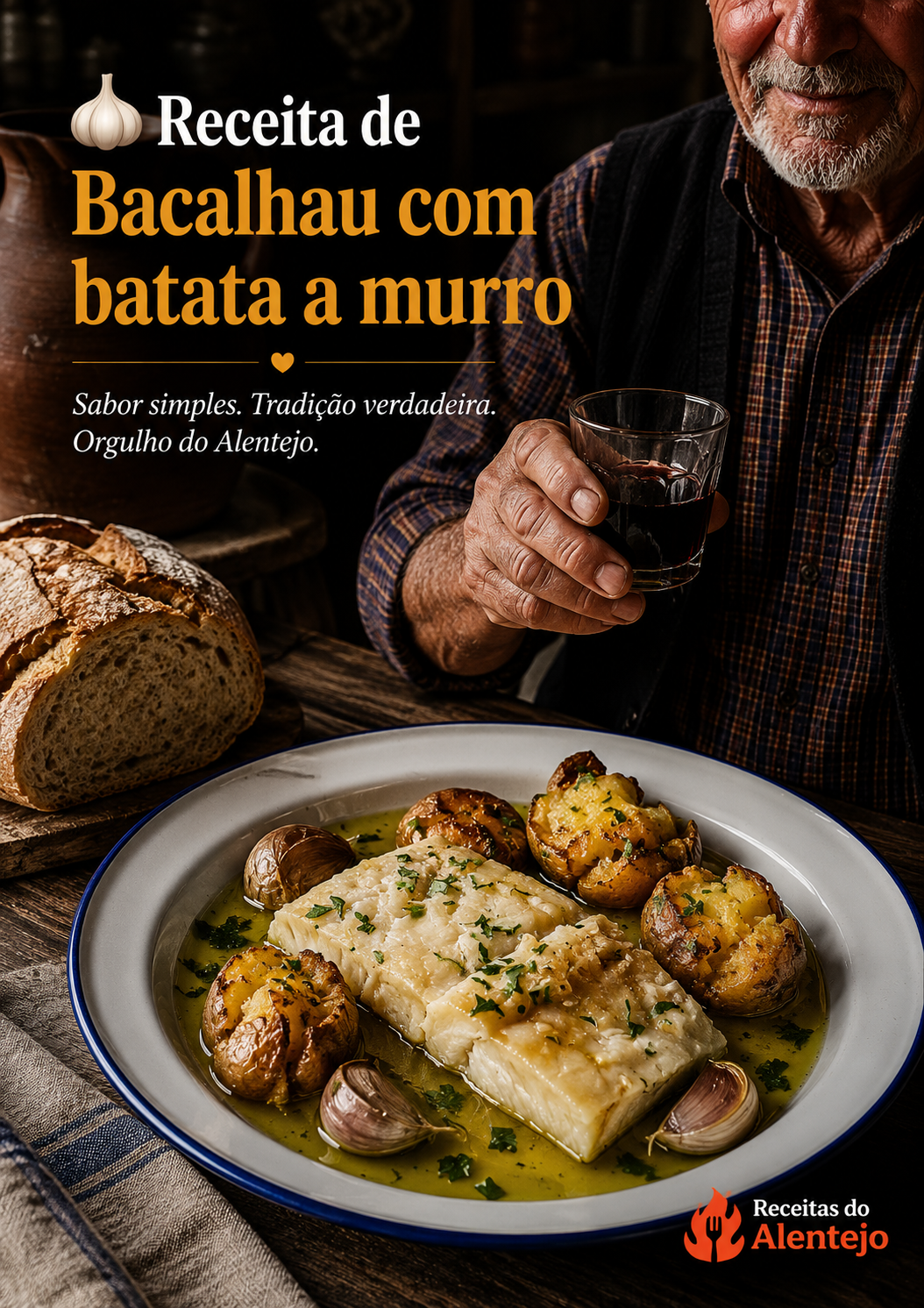 Bacalhau com batata a murro
