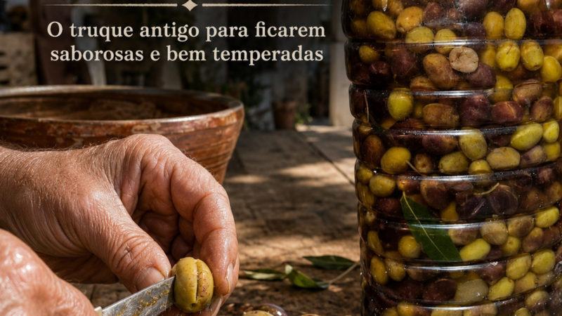 Como arretalhar as azeitonas