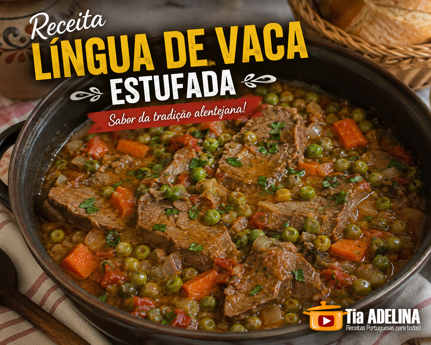 Receita Língua de Vaca Estufada