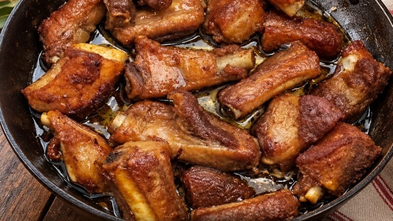 Entrecosto Frito na Frigideira