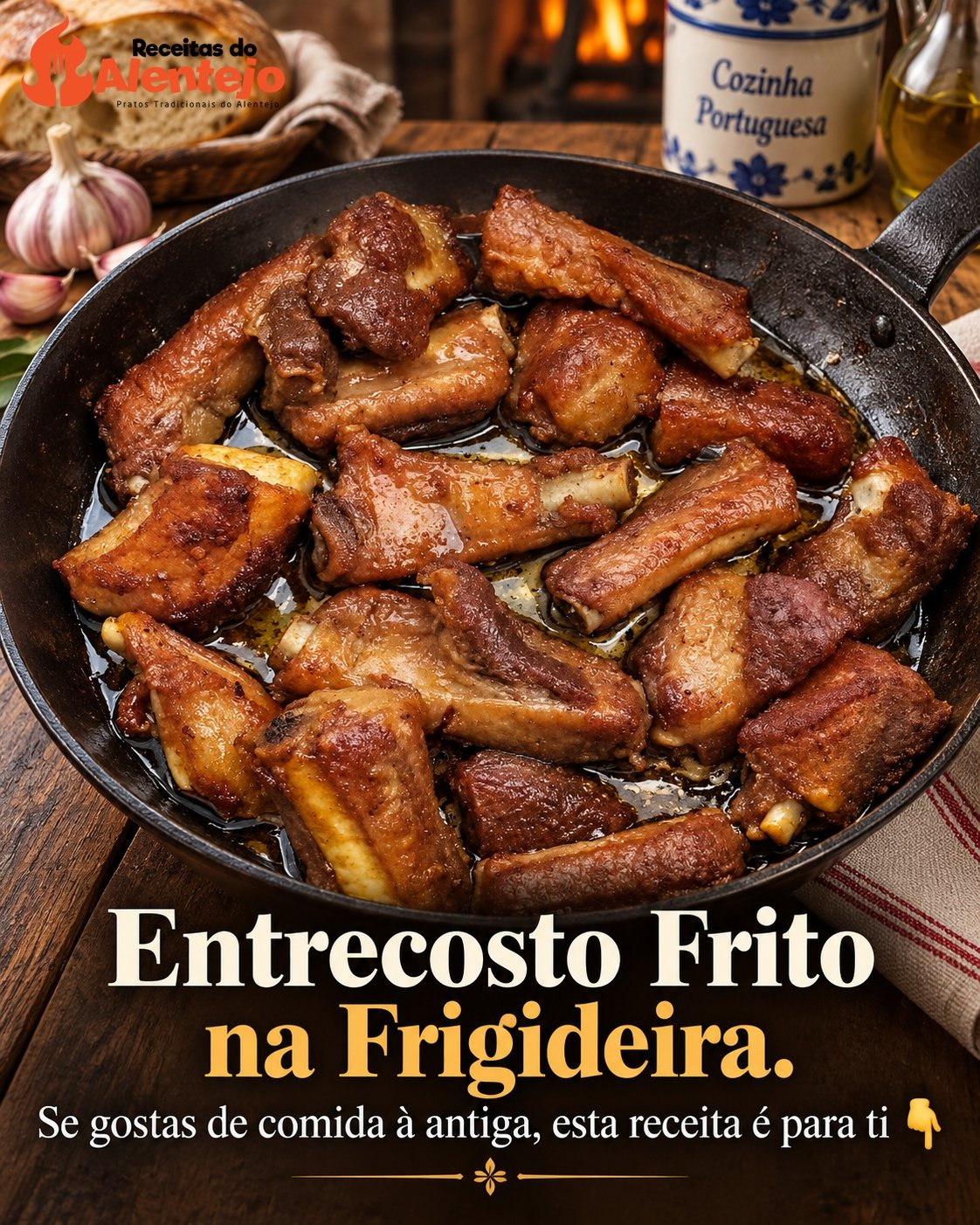 Entrecosto Frito na Frigideira