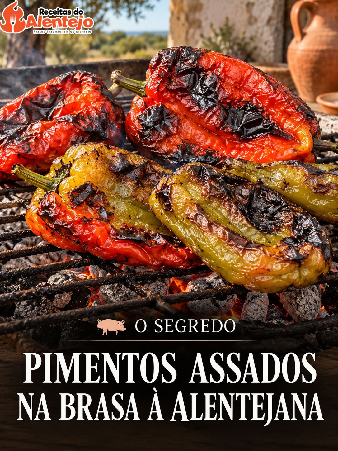PIMENTOS ASSADOS NA BRASA À ALENTEJANA – O SEGREDO
