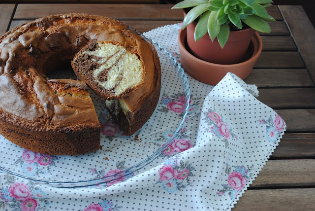 Bolo de Iogurte Marmoreado