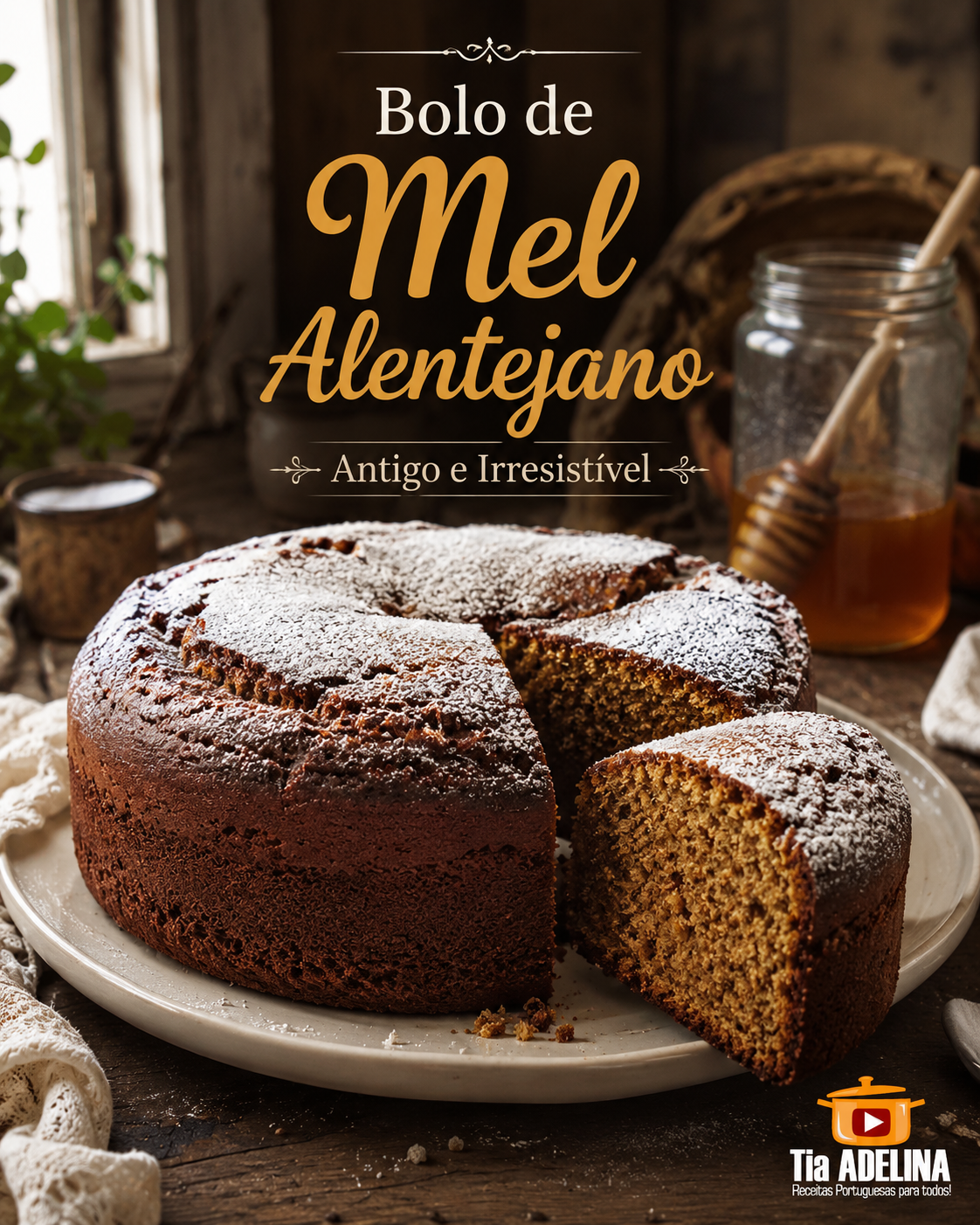 Receita Antiga de Bolo de Mel Alentejano