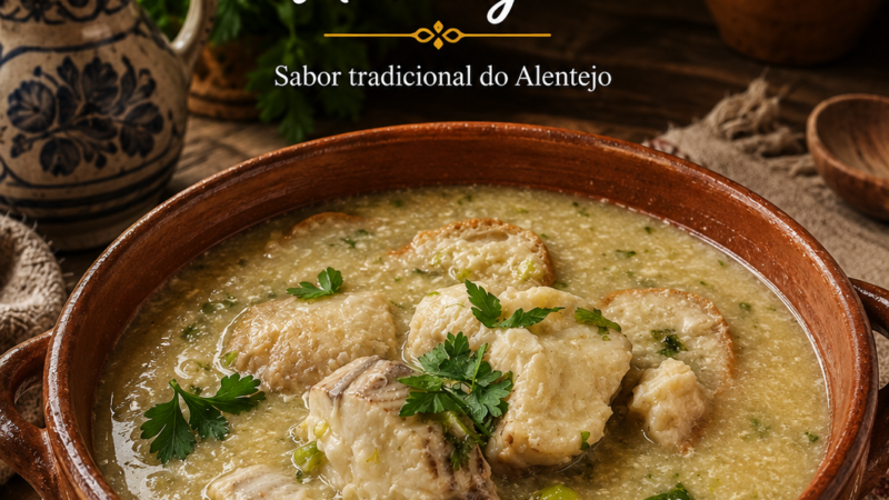 Receita de Sopas de Cação à Alentejana