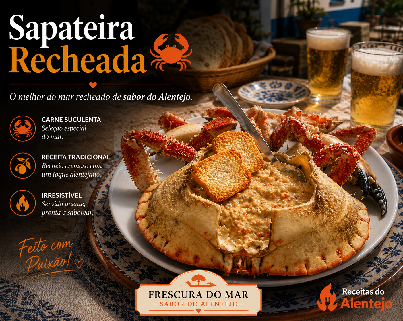 Sapateira Recheada