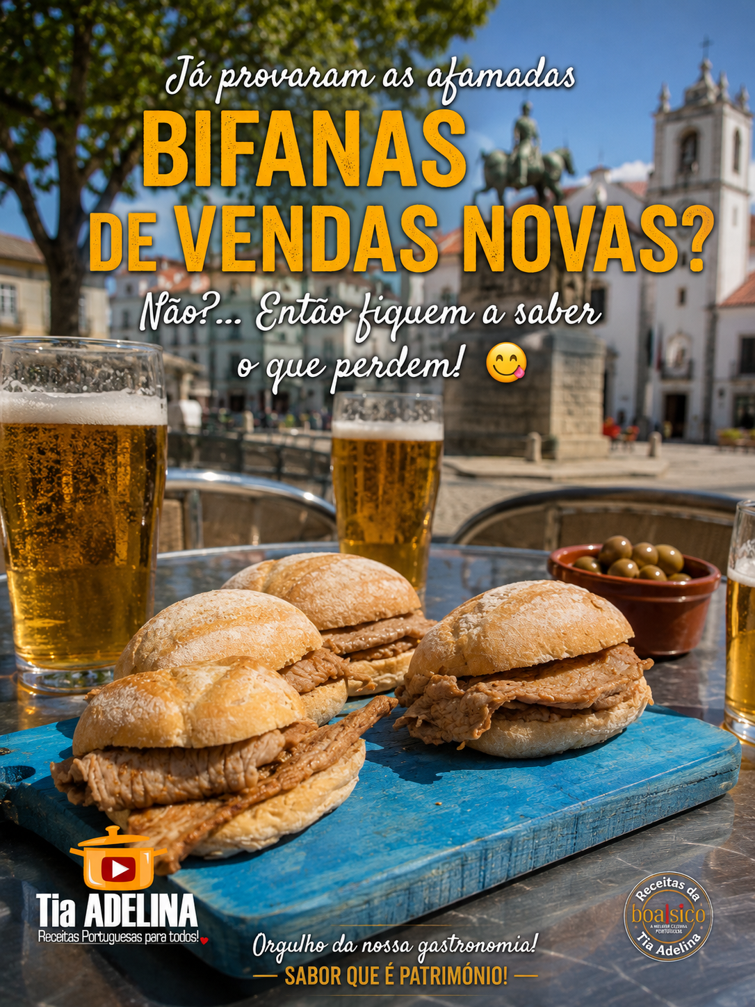 Já provaram as afamadas Bifanas de Vendas Novas?