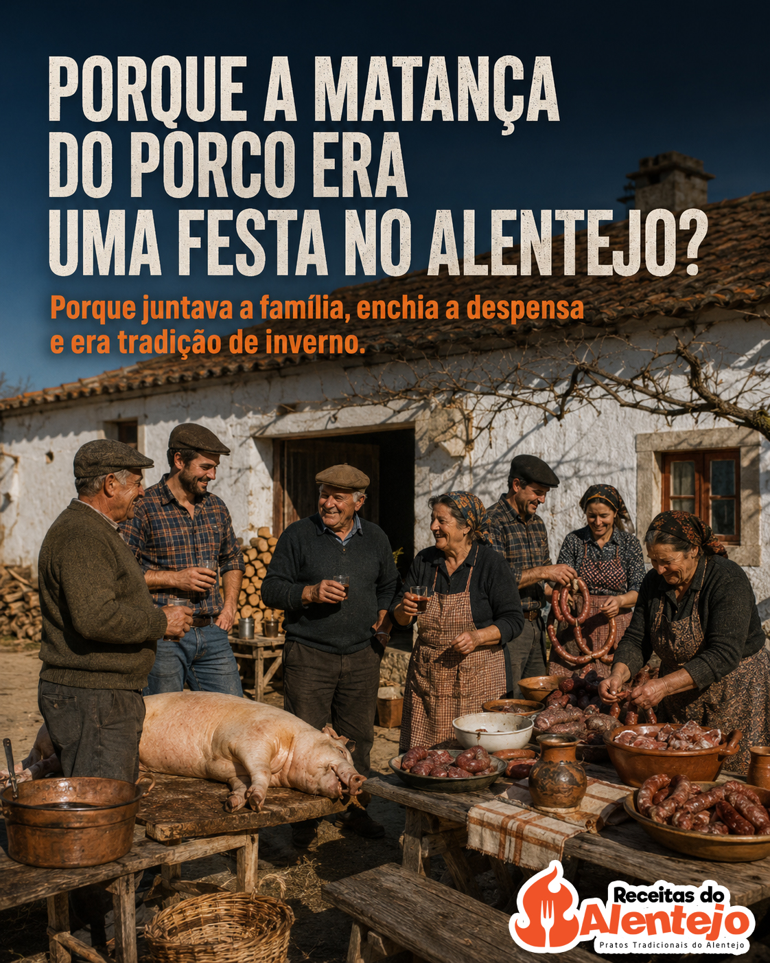 Porque a matança do porco era uma festa no Alentejo?
