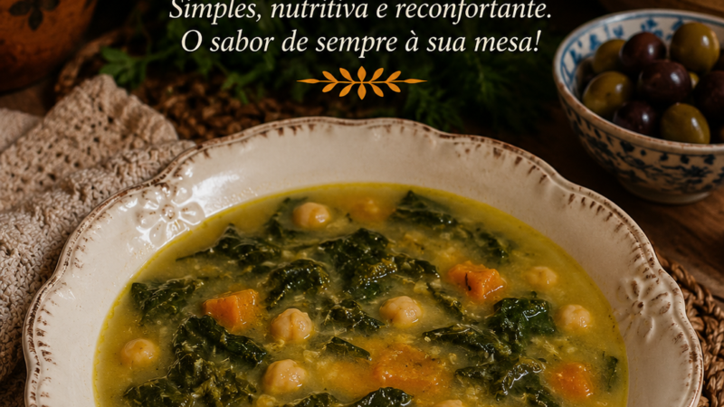 Sopa de Grão com Labaças (ou Espinafres)