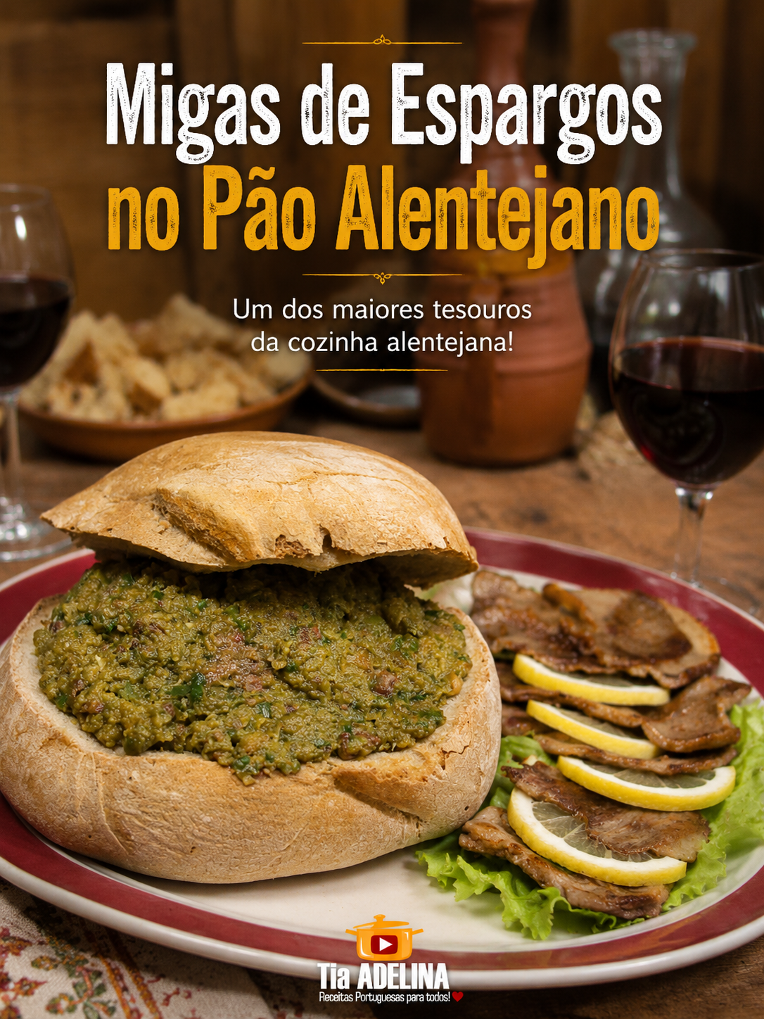 Migas de Espargos no Pão Alentejano