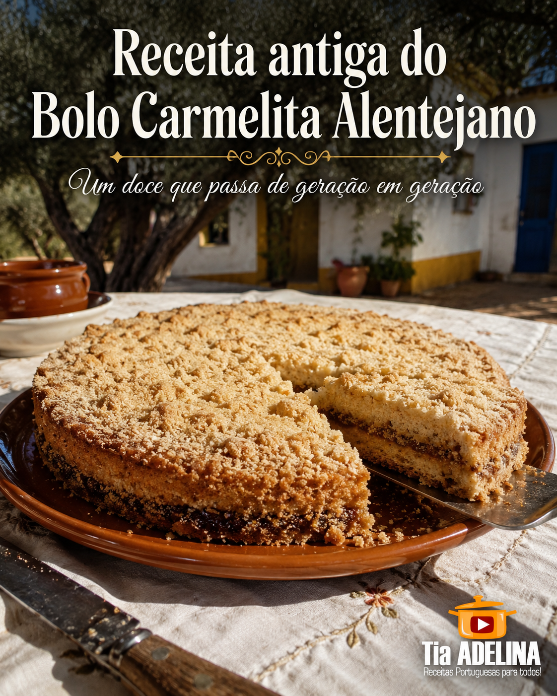 Receita antiga do Bolo Carmelita Alentejano