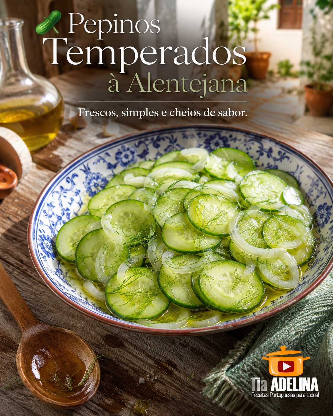 Pepinos Temperados à Alentejana