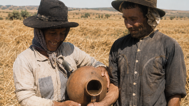 Quando o calor do Alentejo não dava tréguas… havia sempre um cântaro de barro e mãos amigas!