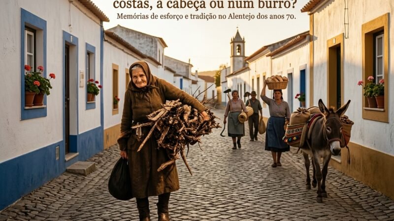 Na vossa terra carregava-se às costas, à cabeça ou num burro?