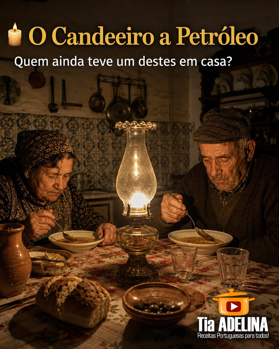O Candeeiro a Petróleo. Quando uma pequena chama iluminava a casa inteira