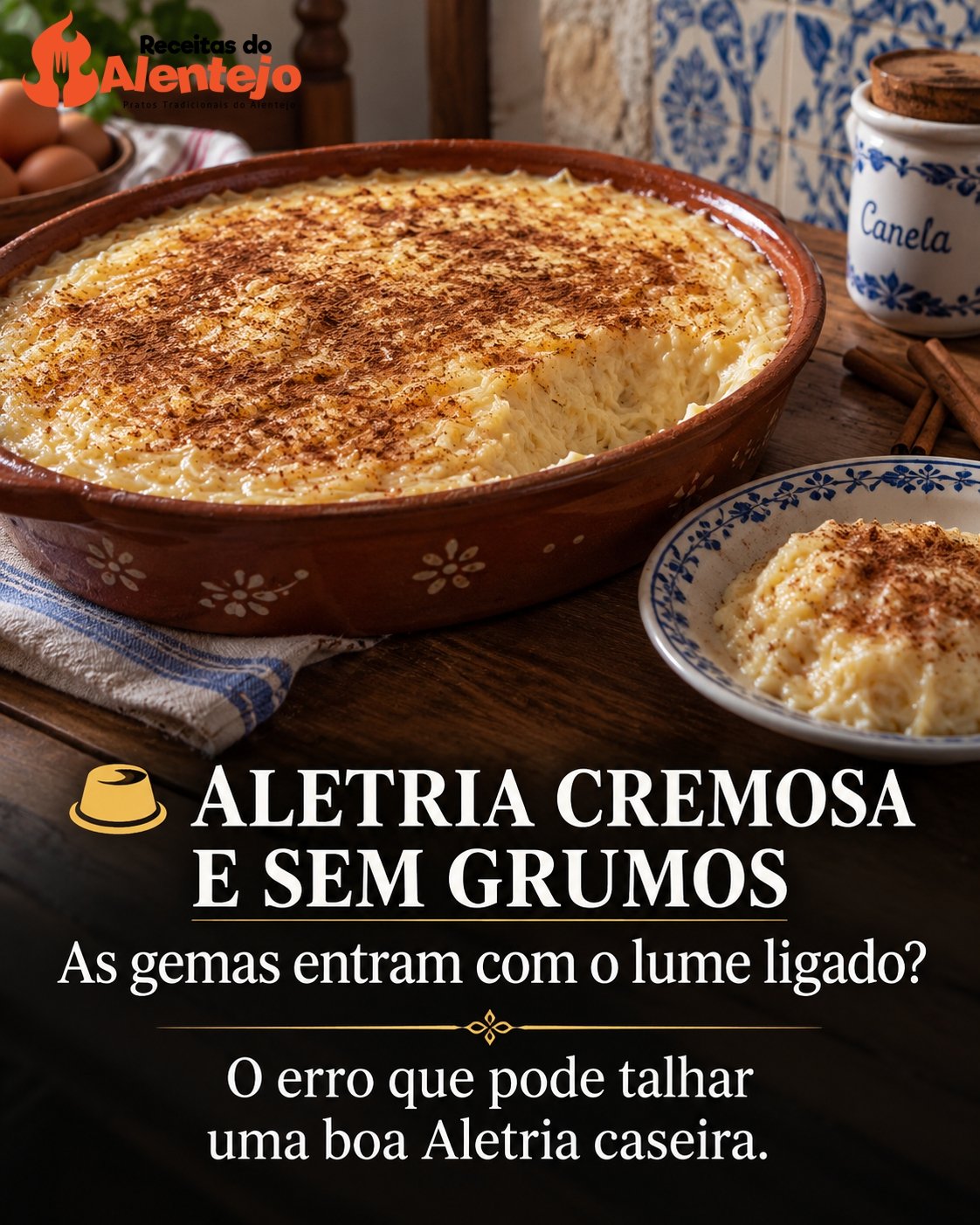 Aletria cremosa e sem grumos. O erro que a estraga no fim