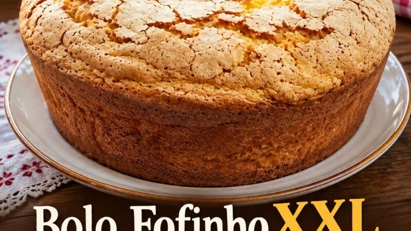 Bolo Fofinho XXL com apenas 4 Ingredientes