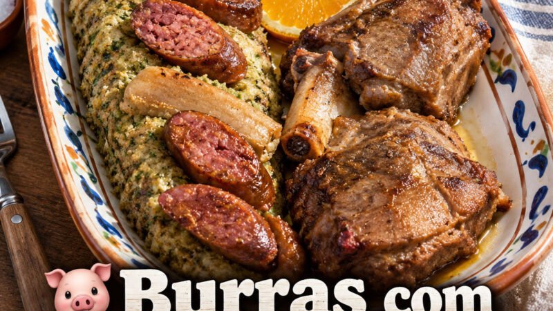 BURRAS COM MIGAS DE ESPARGOS