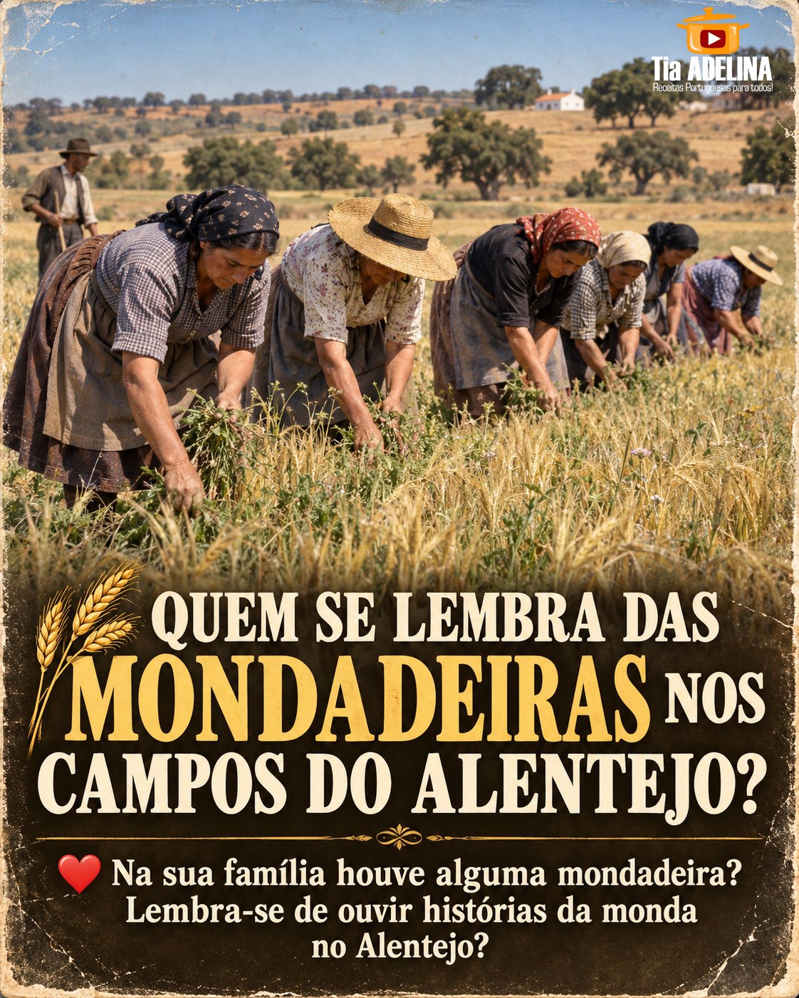 QUEM SE LEMBRA DAS MONDADEIRAS NOS CAMPOS DO ALENTEJO?