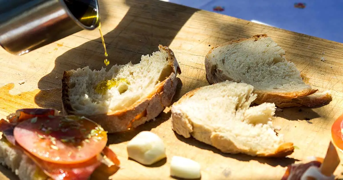 Tostas de presunto de porco alentejano